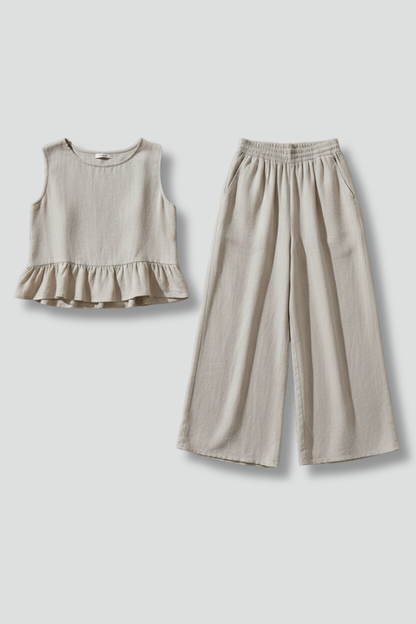 Lena | Sleek Sleeveless Jumpsuit with Wide Legs