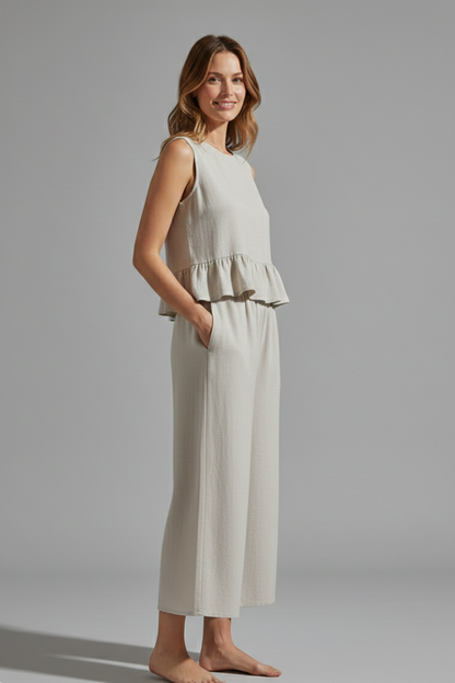 Lena | Sleek Sleeveless Jumpsuit with Wide Legs