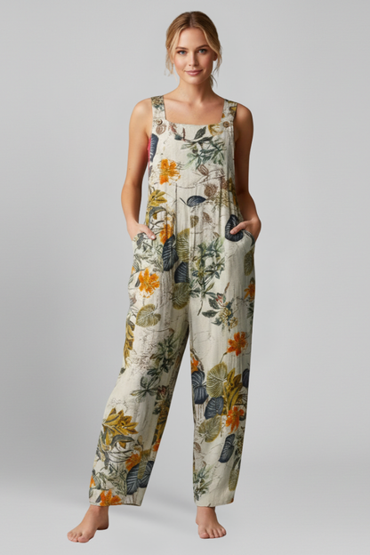 Lila | Printed Spaghetti Strap Jumpsuit