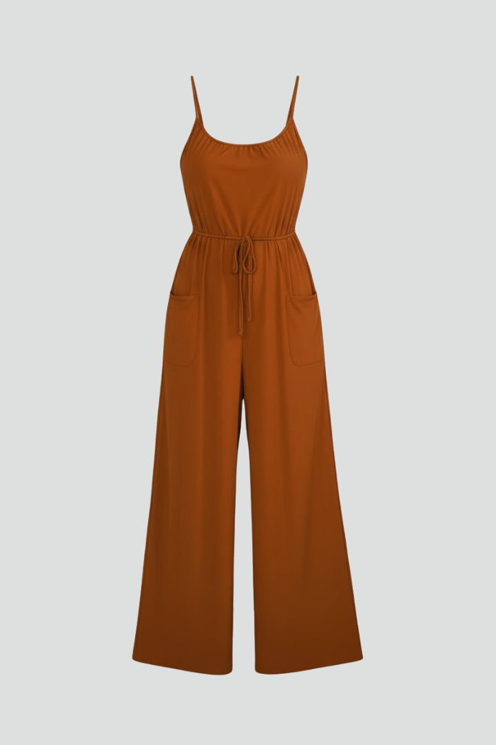 Lila | Chic Spaghetti Strap Jumpsuit with Pockets