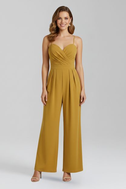 Lila | Chic Spaghetti Strap Wide-Leg Jumpsuit
