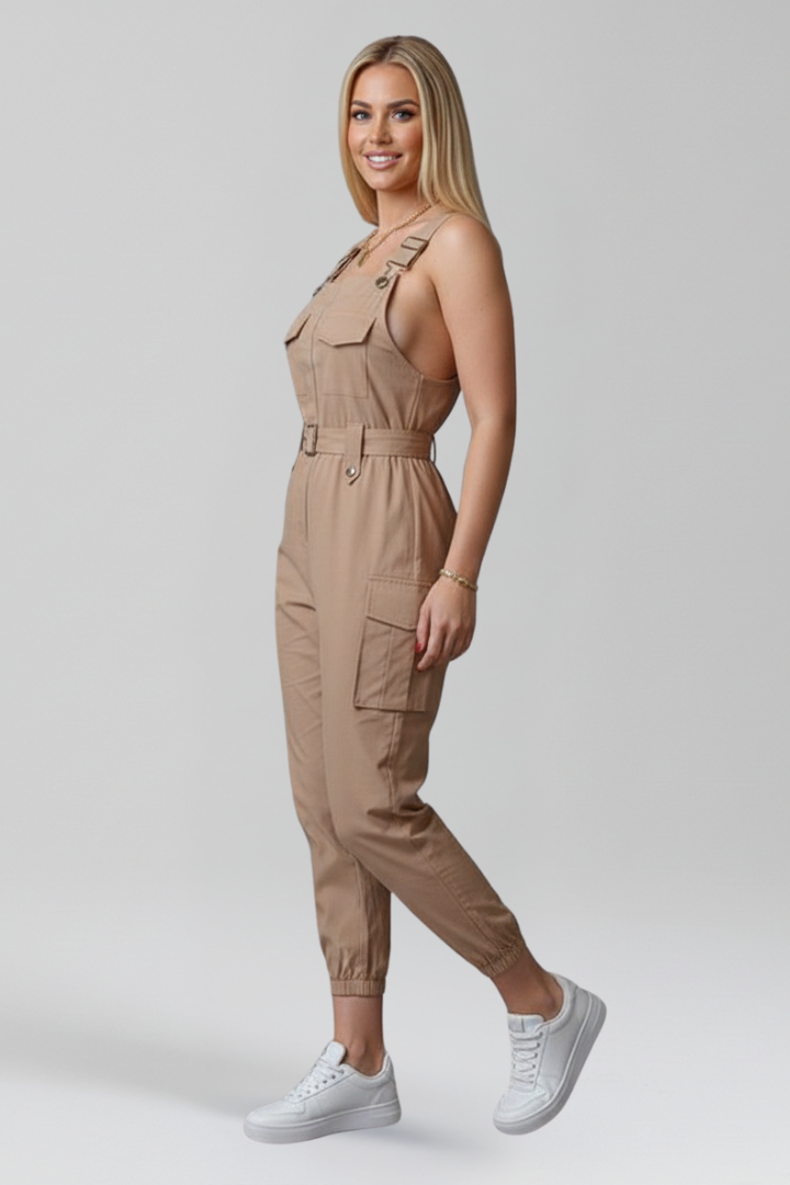 Lila | Elegant Square Neck Jumpsuit with Adjustable Straps