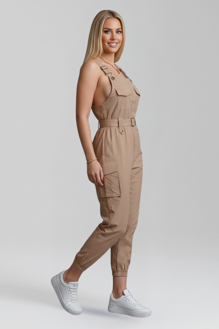 Lila | Elegant Square Neck Jumpsuit with Adjustable Straps