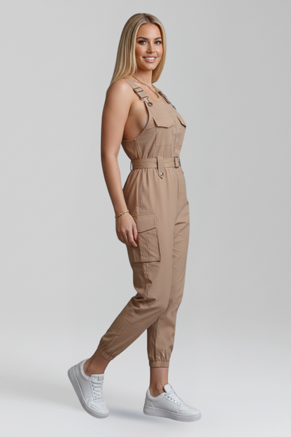 Lila | Elegant Square Neck Jumpsuit with Adjustable Straps