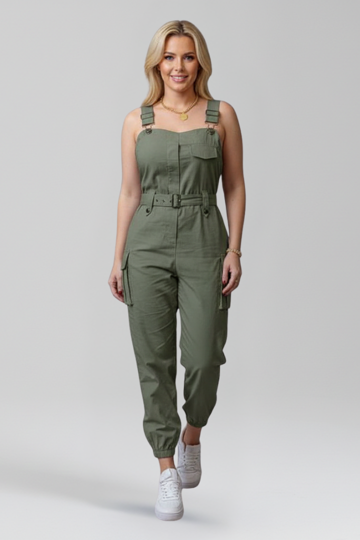 Lila | Elegant Square Neck Jumpsuit with Adjustable Straps