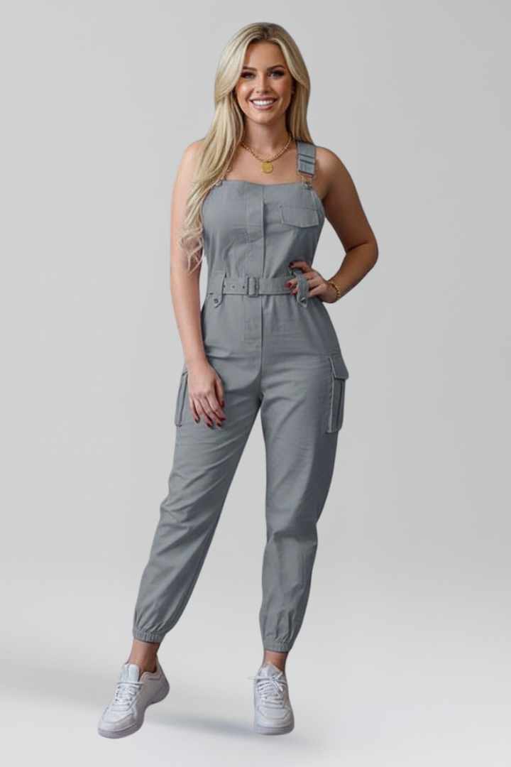 Lila | Elegant Square Neck Jumpsuit with Adjustable Straps