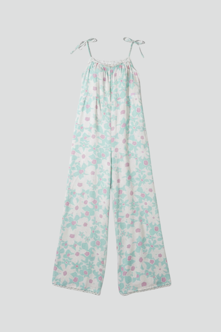Lila | Square Neck Printed Jumpsuit