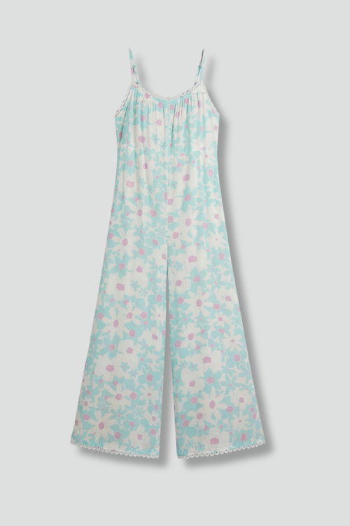 Lila | Square Neck Printed Jumpsuit