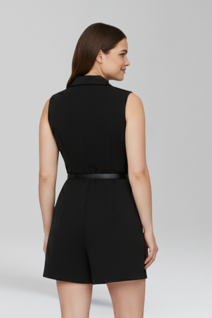 Lena | V-Neck Jumpsuit with Waist Belt