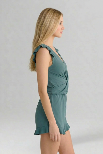 Lila | V Neck Floral Jumpsuit