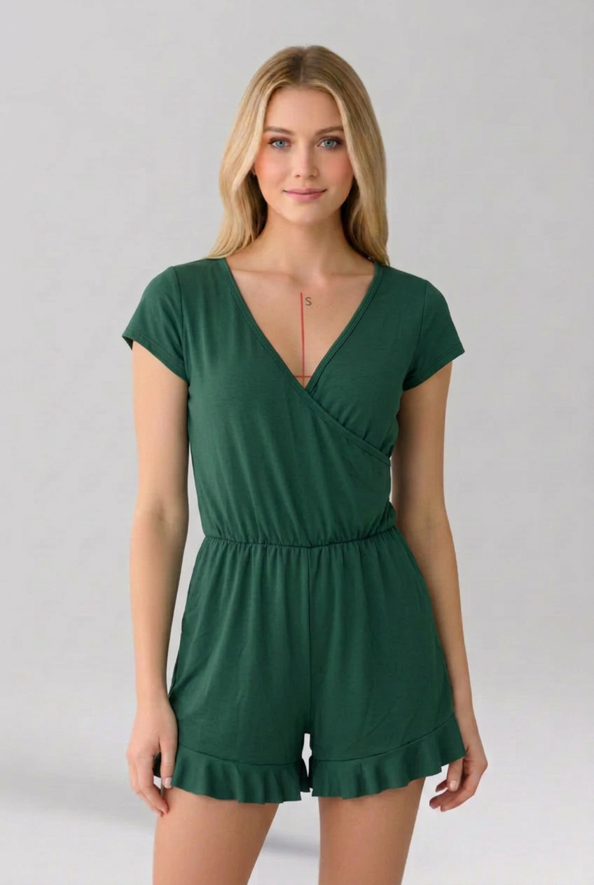 Lila | V Neck Floral Jumpsuit