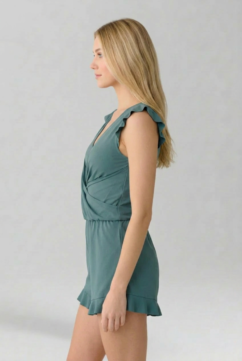 Lila | V Neck Floral Jumpsuit