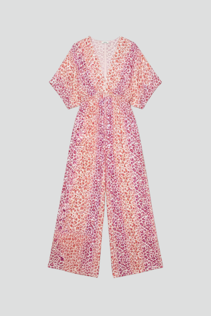 Lila | V Neck Printed Jumpsuit