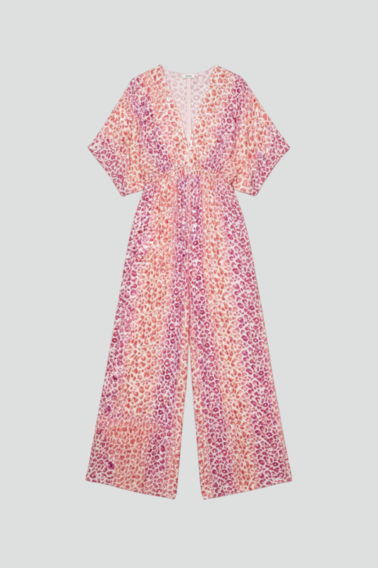 Lila | V Neck Printed Jumpsuit