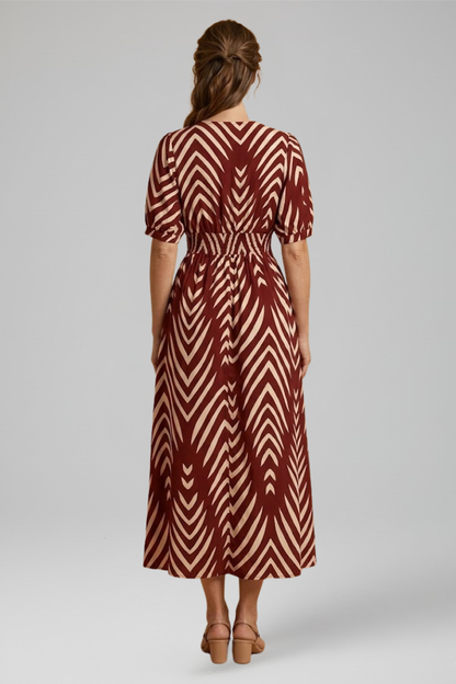Lila | V Neck Printed Jumpsuit