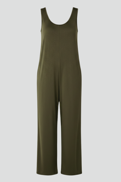 Lena | V Neck Jumpsuit with Side Pockets