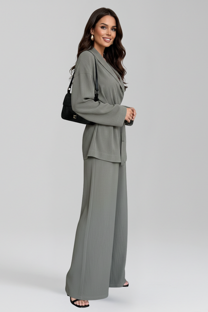 Lila | V Neckline Jumpsuit with Waist Belt