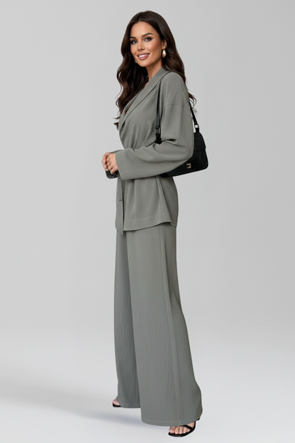 Lila | V Neckline Jumpsuit with Waist Belt
