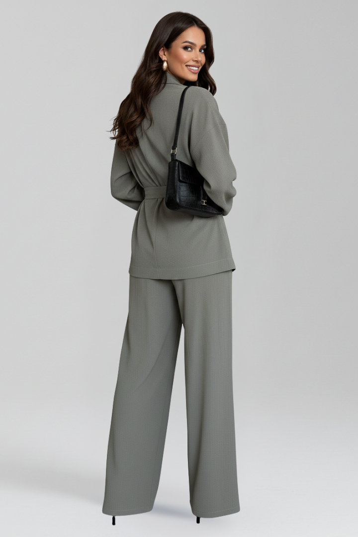 Lila | V Neckline Jumpsuit with Waist Belt