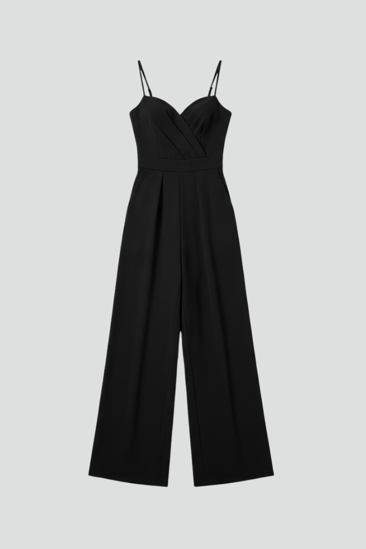 Lena | V Neck Wide-Leg Jumpsuit