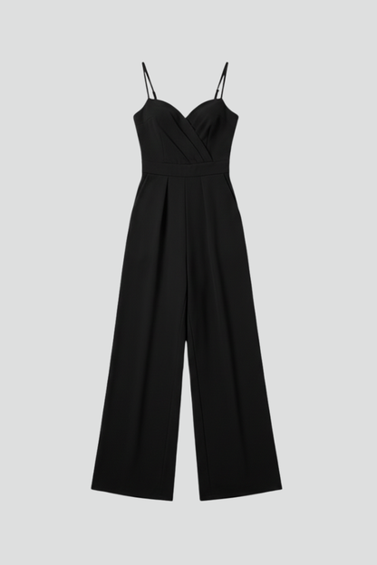 Lena | V Neck Wide-Leg Jumpsuit