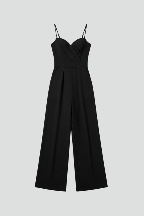 Lena | V Neck Wide-Leg Jumpsuit