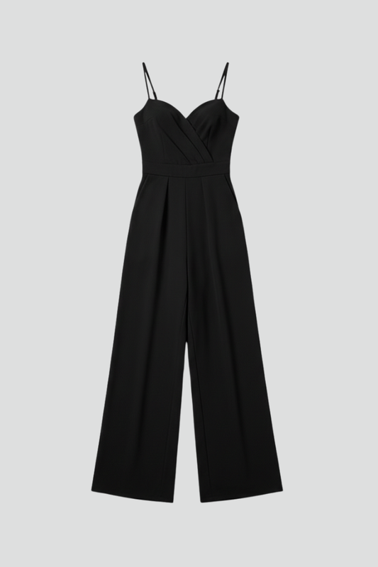 Lena | V Neck Wide-Leg Jumpsuit