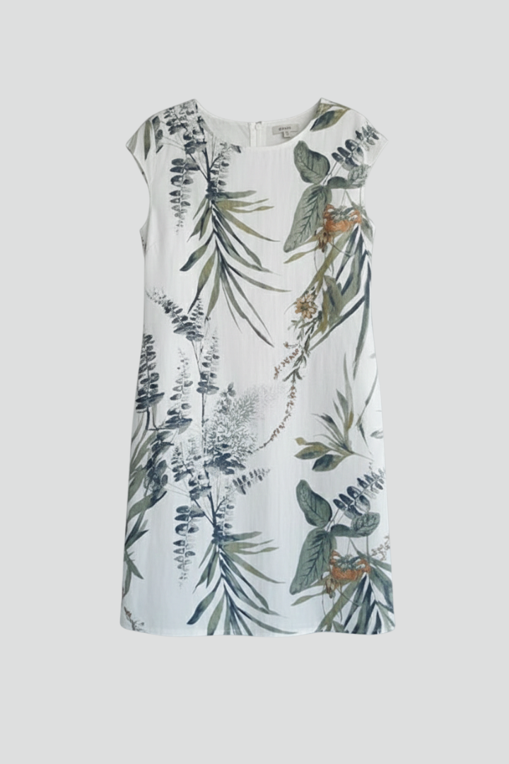Lila | Printed Knee-Length Dress with Pockets