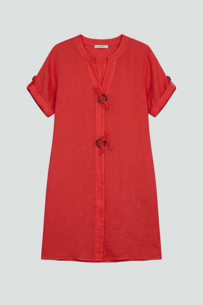 Lila | Elegant Knee-Length Dress with Short Sleeves