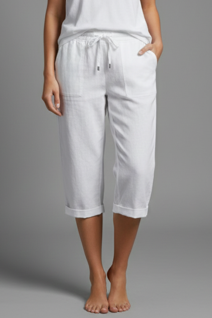 Lila | Chic High-Waisted Knee-Length Trousers