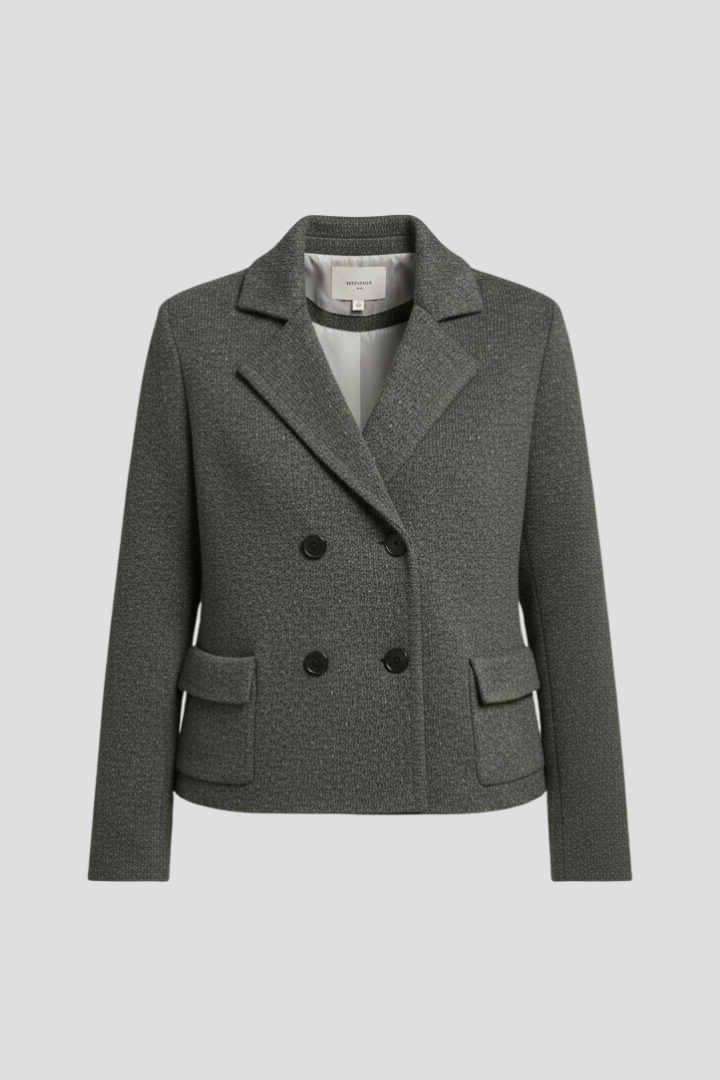 Elena | Chic Knit Cardigan with Lapel and Button Front