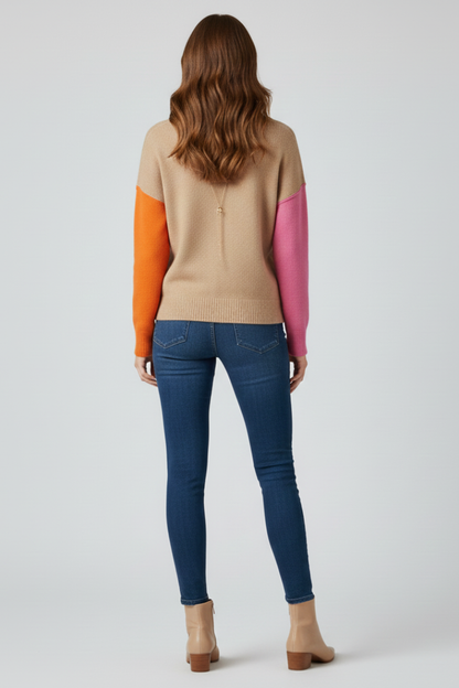 Lena | High-Collar Knit Sweater