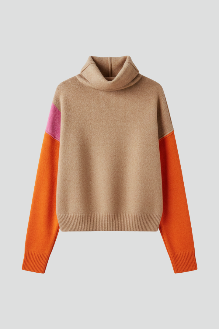 Lena | High-Collar Knit Sweater