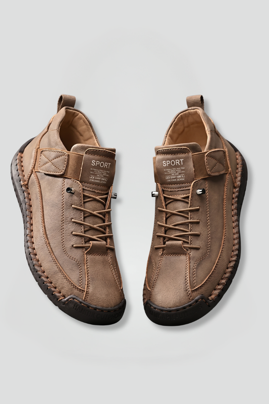 Lena | Luxe Leather Lace-Up Trainers