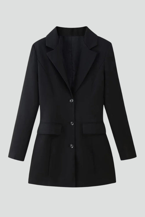 Vivienne | Longline Blazer with Notched Lapel