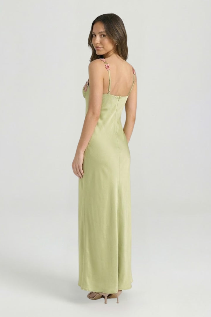 Isla | Floral Embroidered Maxi Dress
