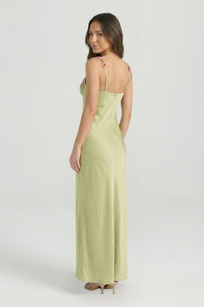 Isla | Floral Embroidered Maxi Dress