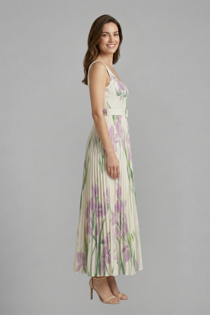 Lila | Elegant Square Neck Maxi Dress