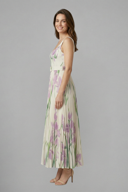 Lila | Elegant Square Neck Maxi Dress