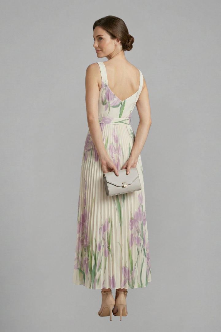 Lila | Elegant Square Neck Maxi Dress