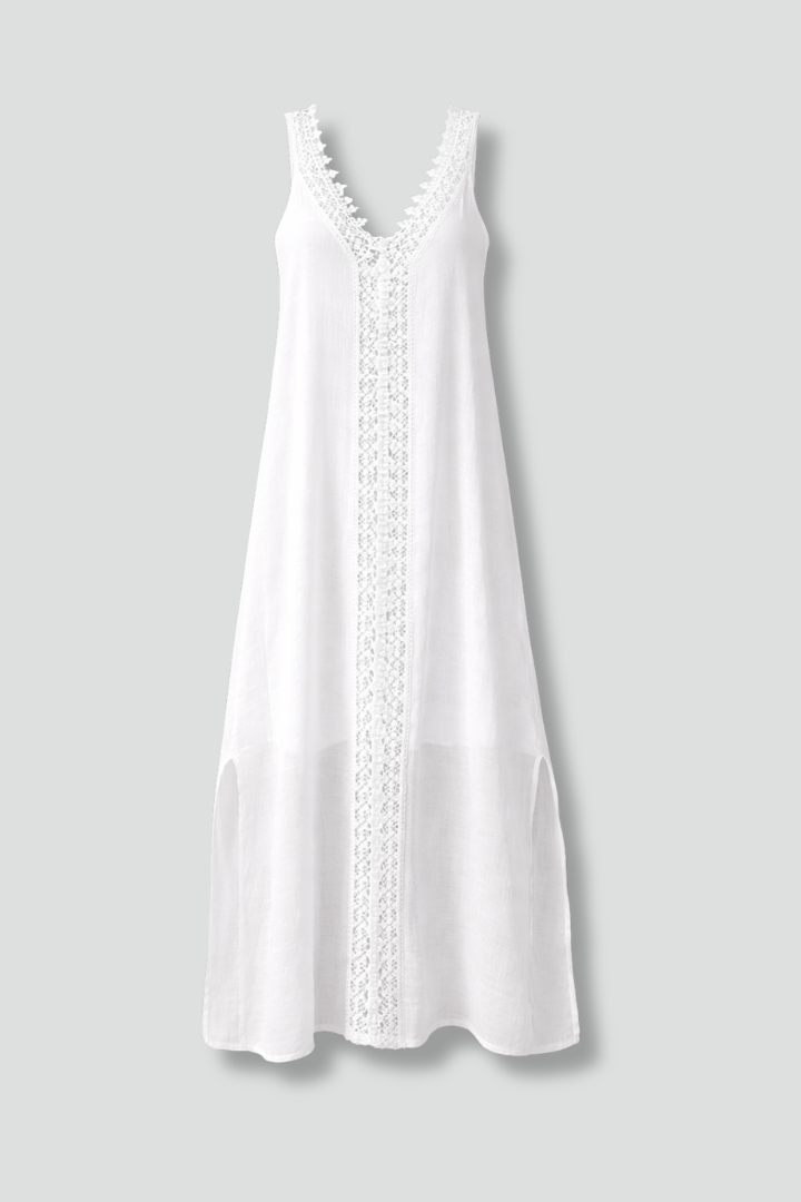 Lila | V-Neck Maxi Dress with Side Slits