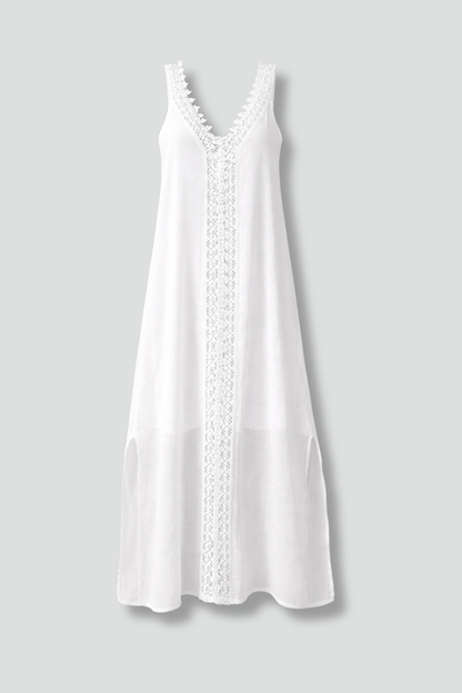 Lila | V-Neck Maxi Dress with Side Slits