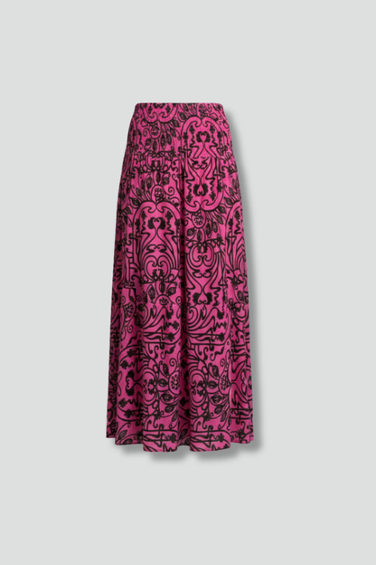 Lila | Printed Maxi Skirt with Elastic Waist