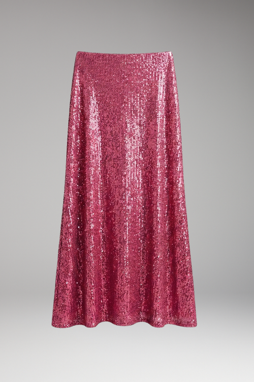 Luna | Sequin Maxi Skirt with Elastic Waist