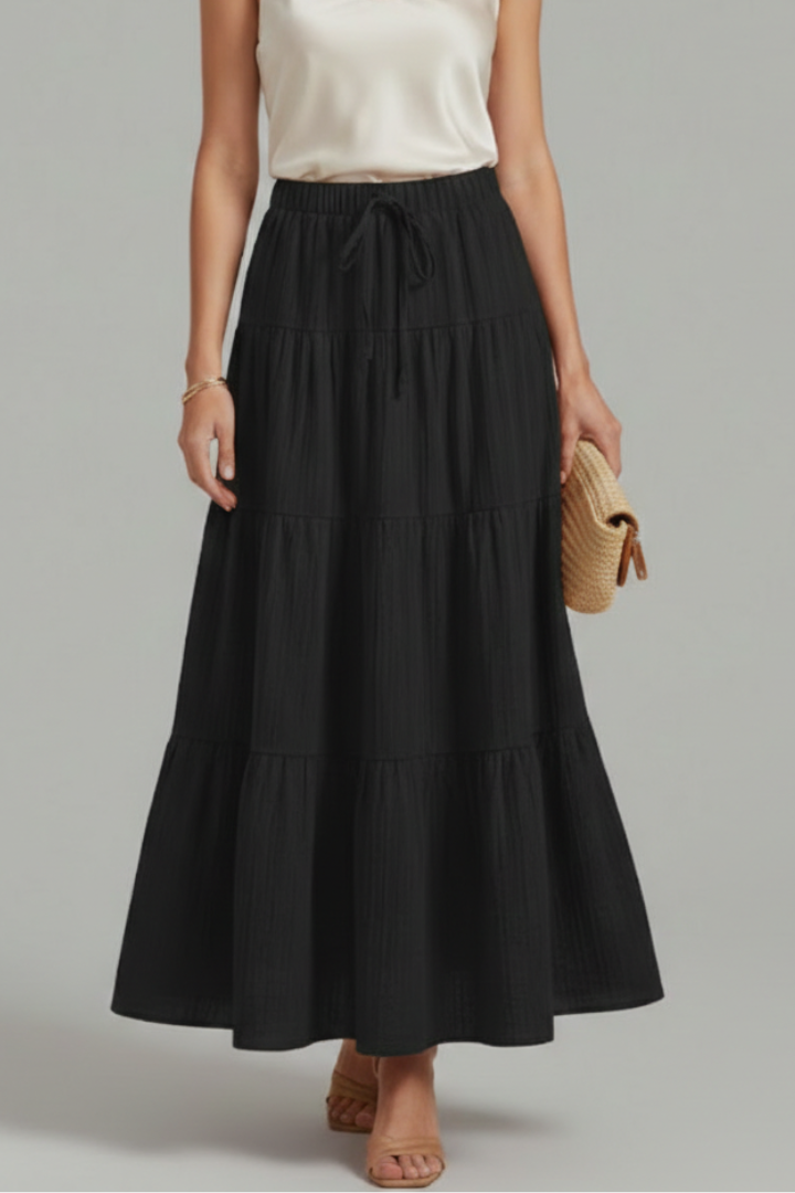 Luna | Elegant Tiered Maxi Skirt
