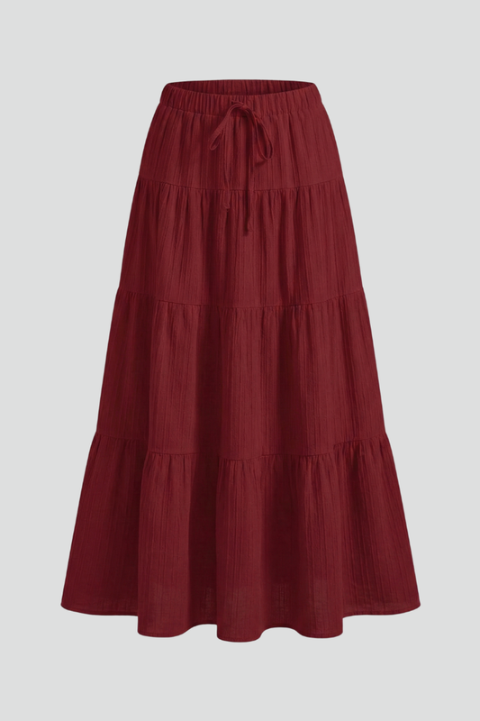 Luna | Elegant Tiered Maxi Skirt