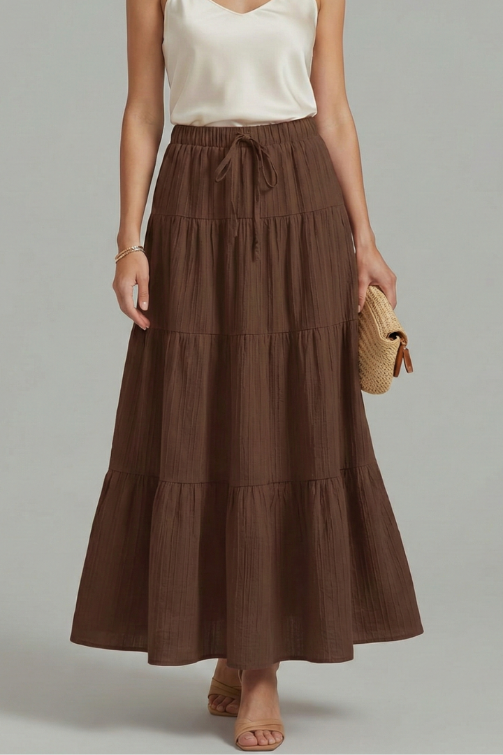 Luna | Elegant Tiered Maxi Skirt