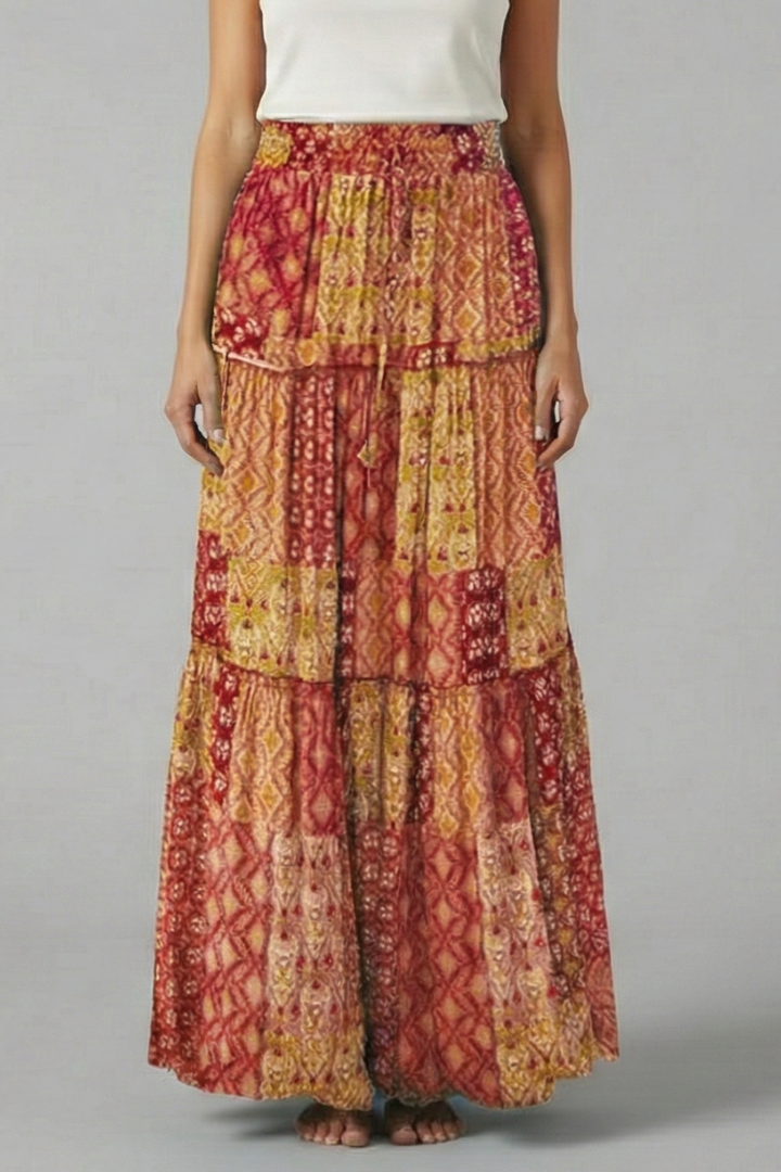 Luna | Elegant Tiered Maxi Skirt