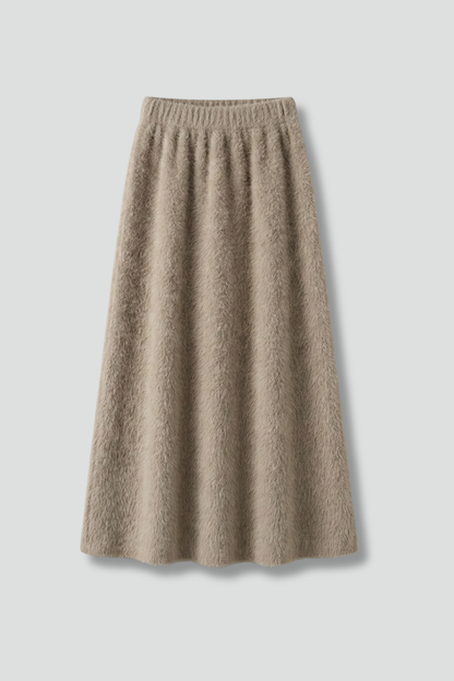Lila | Textured Maxi Skirt with Elastic Waistband