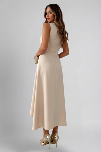 Lena | V Neckline Maxi Wrap Dress